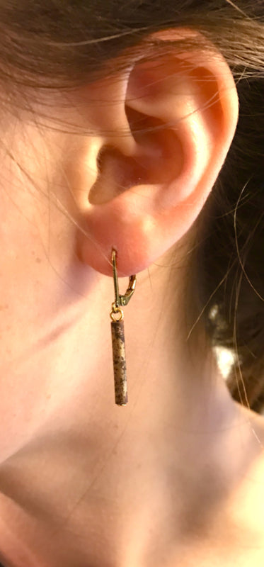 Handgemaakte gepatineerde oorhangers