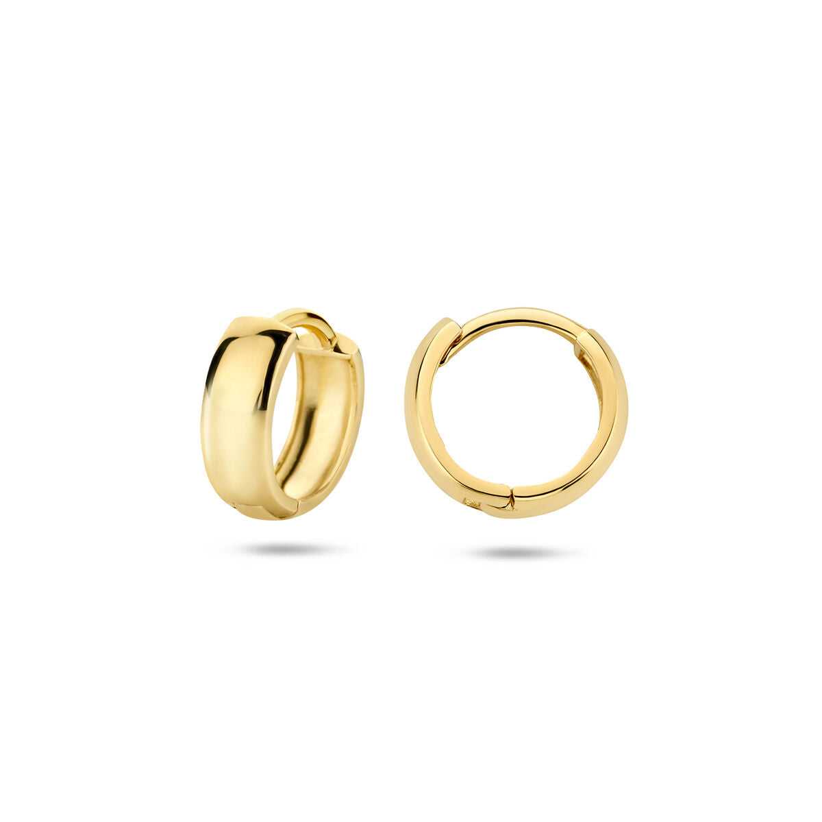 Klappcreolen 12 mm 14K Gelbgold