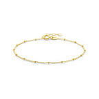Armband Kugeln 1,3 mm 16 + 2 cm 14K Gelbgold