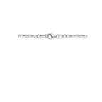 collier anker 4,0 mm 45 cm zilver gerhodineerd