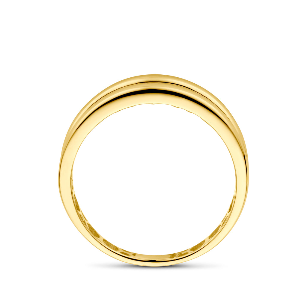 ring zirkonia 14K geelgoud