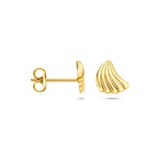 9k oorknoppen 9,5 mm 9K geel