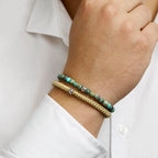 Armband Beige 7 mm 19 - 26 cm Silber rhodiniert mit Kautschuk/Nylon/Leder