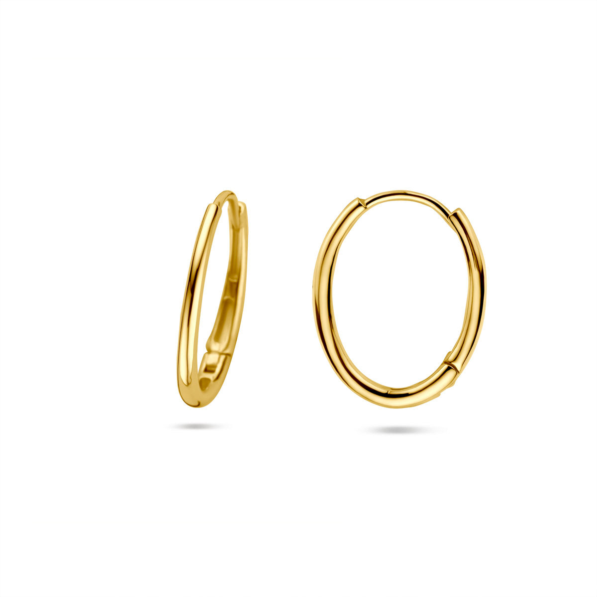 oorringen 18 mm 14K geelgoud