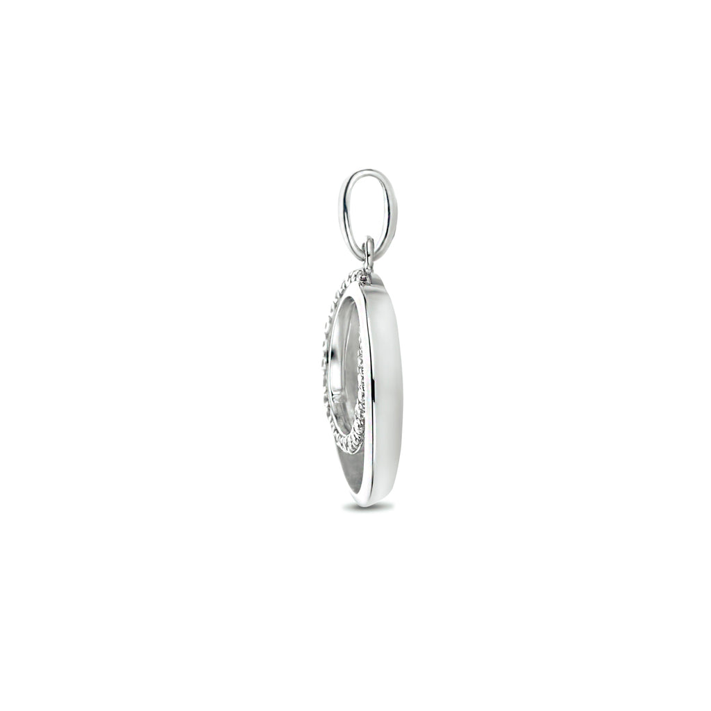 hanger zirkonia zilver gerhodineerd