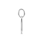 hanger hart 18,5 mm zilver gerhodineerd
