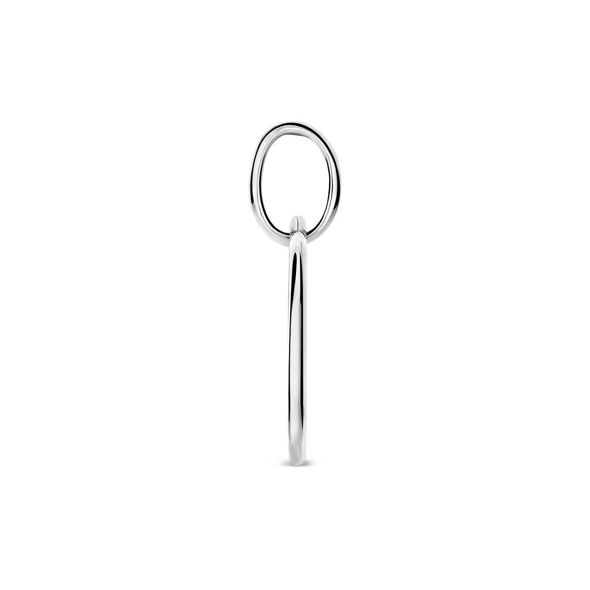 hanger hart 18,5 mm zilver gerhodineerd