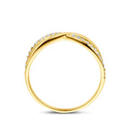 ring zirkonia 14K geelgoud
