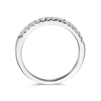 Zusatzring Zirkonia Silber rhodiniert