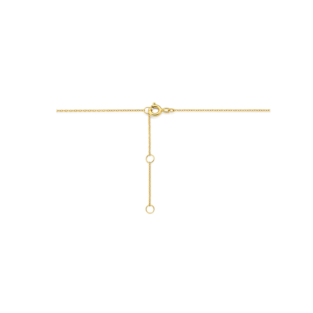 collier zirkonia 40 - 42 - 44 cm 14K geelgoud