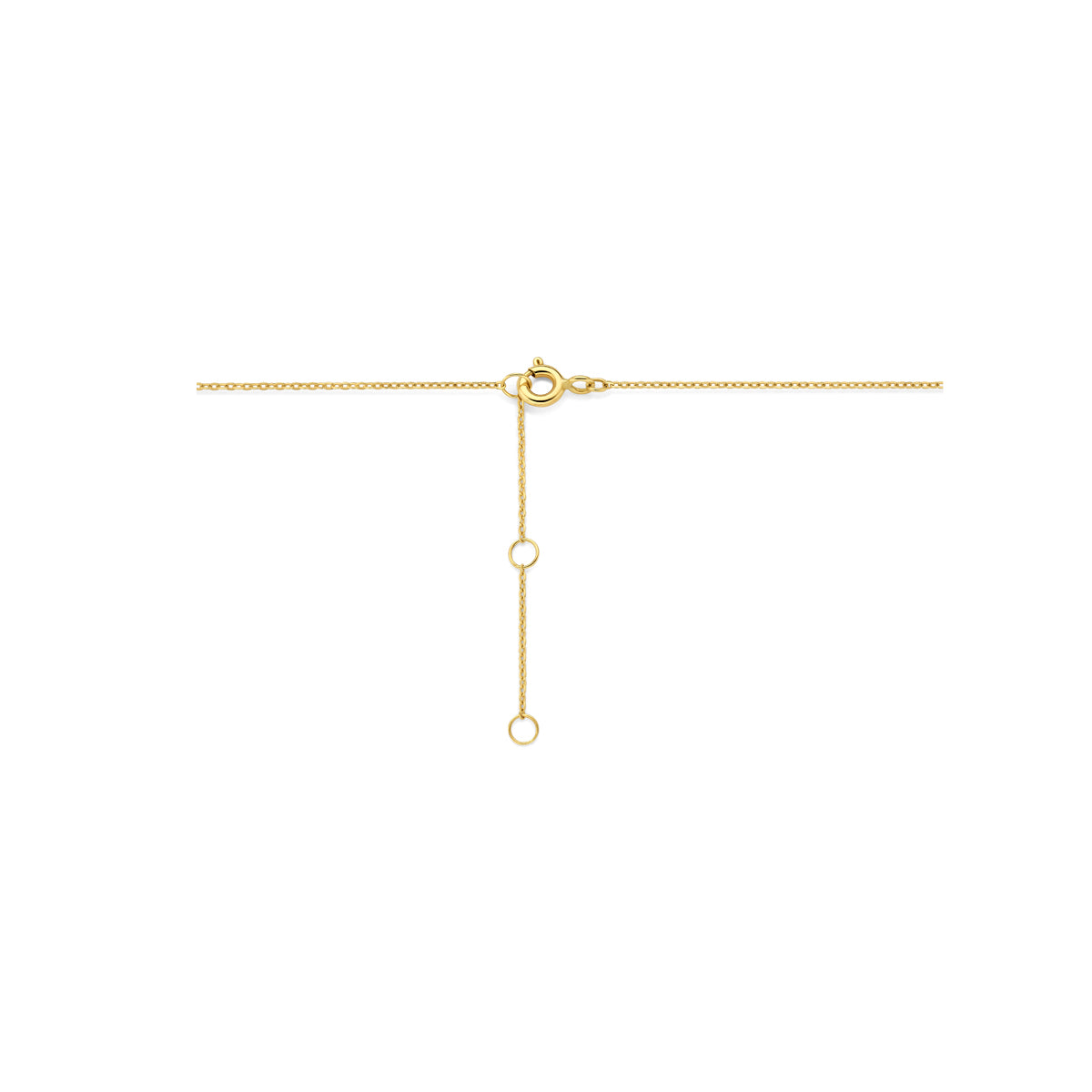 collier zirkonia 40 - 42 - 44 cm 14K geelgoud