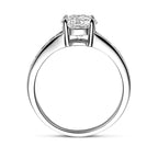 Ring Zirkonia Silber rhodiniert