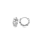 klapoorringen 10,5 mm zilver gerhodineerd