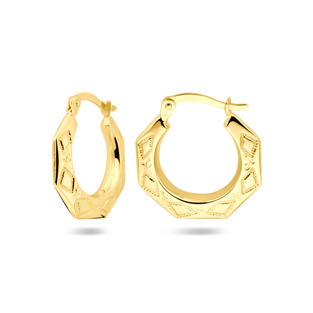 Ohrringe lapidiert 14K Gelbgold