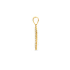Gravuranhänger Herz Zirkonia 14K Gelbgold