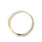 ring 14K bicolor goud geel/wit
