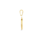 hanger wereldbol parelmoer 14K geelgoud