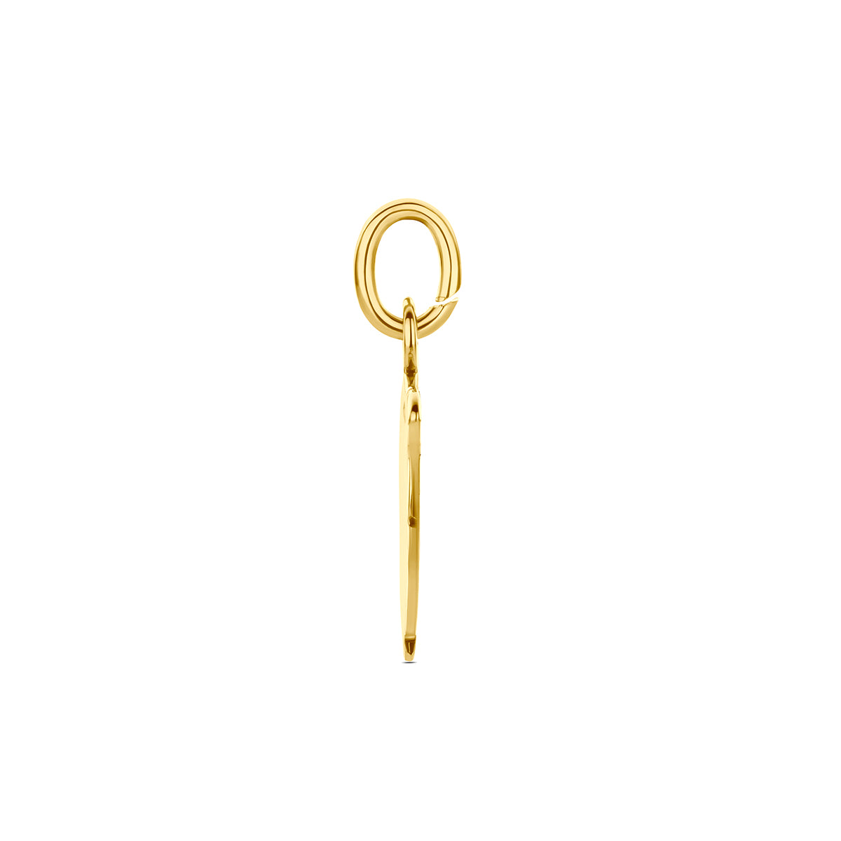hanger jongen poli/mat 12 mm 14K geelgoud