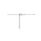 Halskette Herzen 1,3 mm 41 + 4 cm Silber rhodiniert