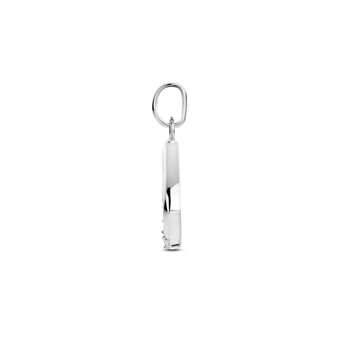 Anhänger Zirkonia 19 mm Silber rhodiniert