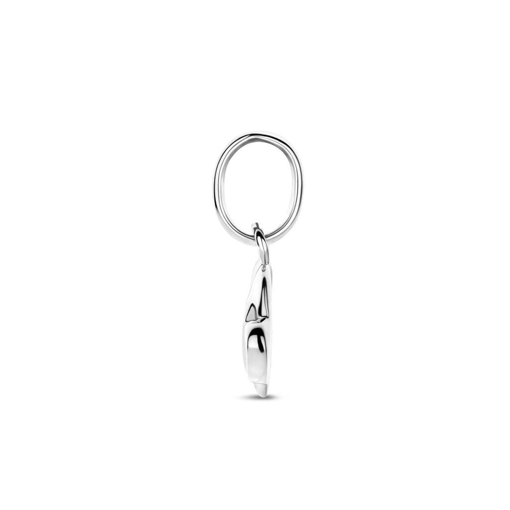 Anhänger Emaille Herzchen 6 mm Silber rhodiniert