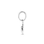 Anhänger Emaille Herzchen 6 mm Silber rhodiniert