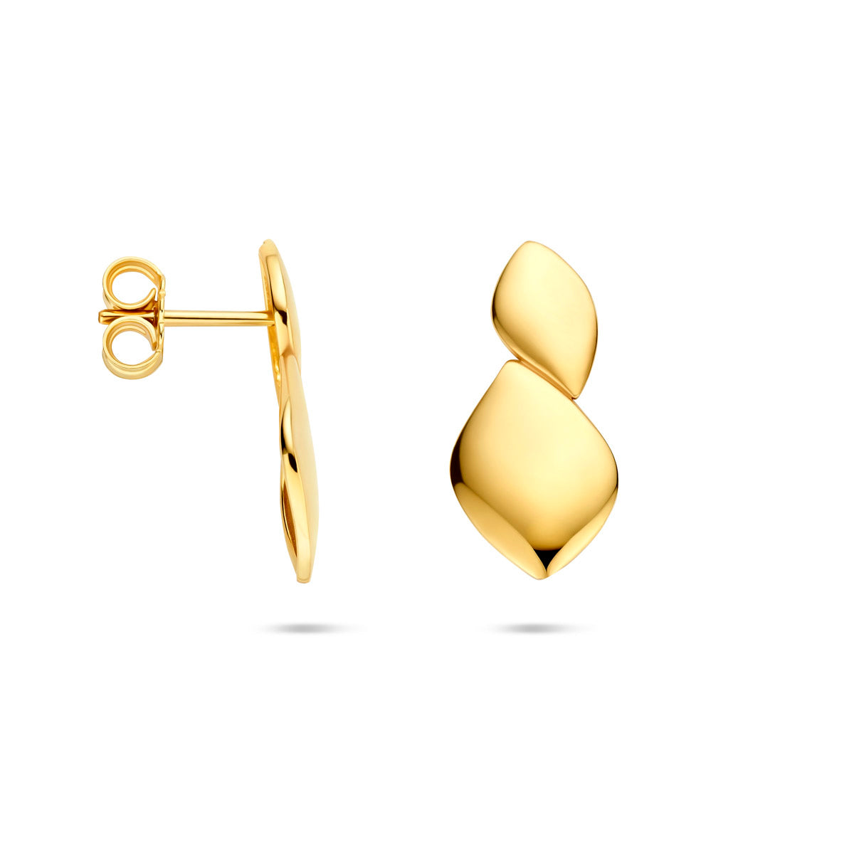 oorknoppen 19,5 mm 14K geelgoud