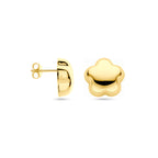 Ohrstecker Blume 15 mm 1 Mikron vergoldet (gelb)