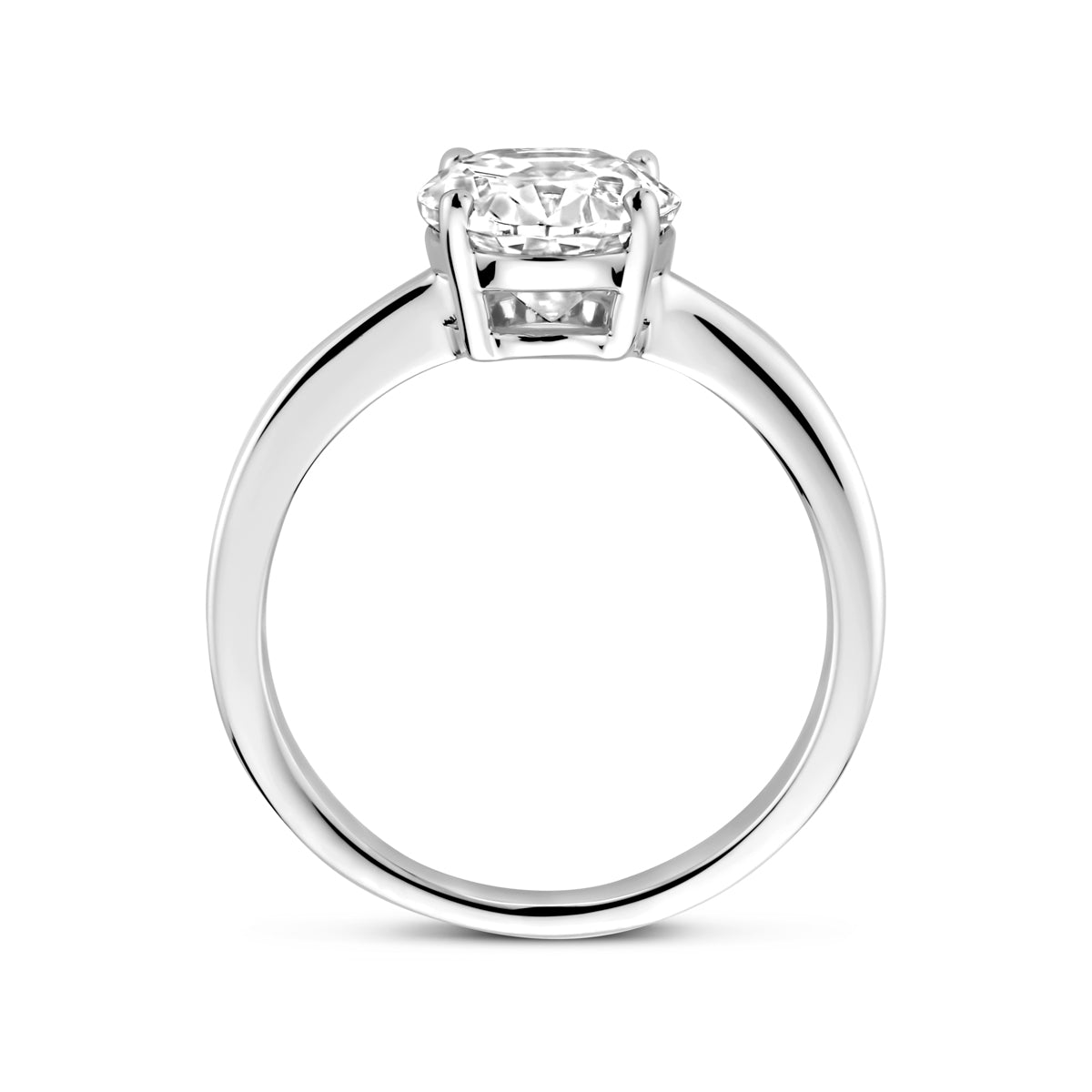 Ring Zirkonia Silber rhodiniert