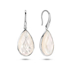 oorhangers parelmoer franse haak zilver gerhodineerd