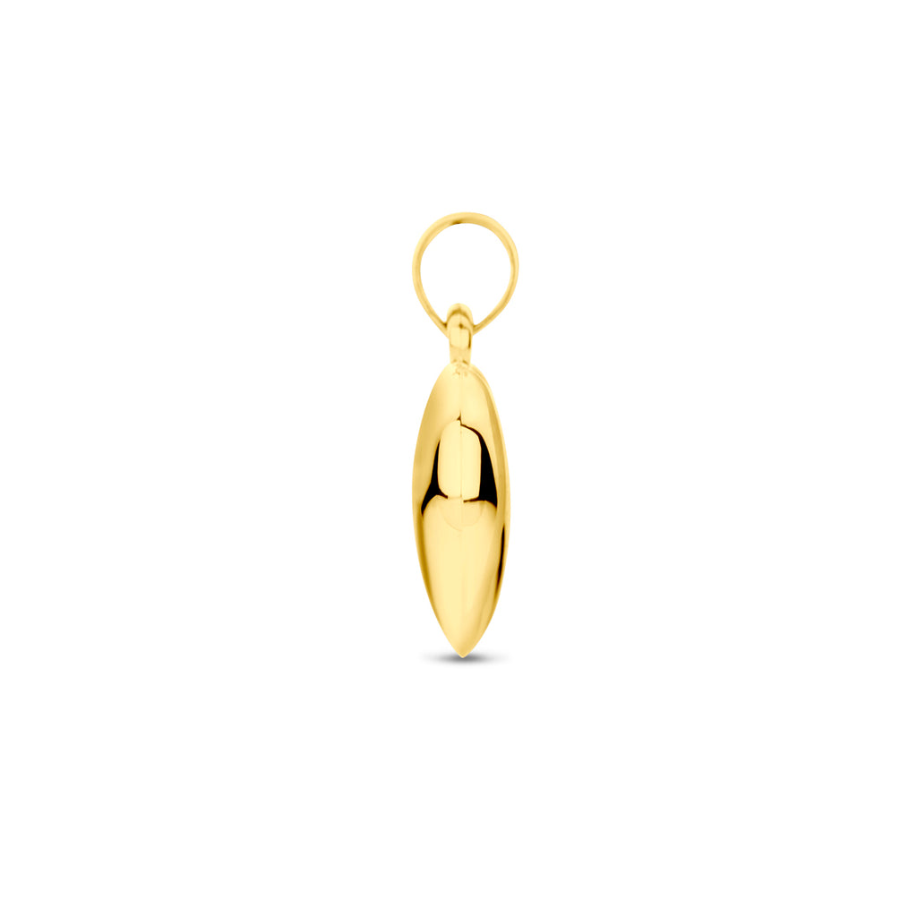 hanger hart 14K geelgoud