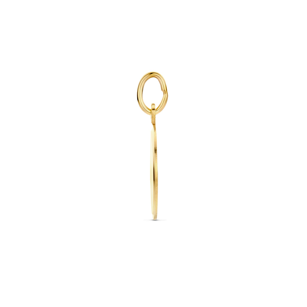 graveerhanger 12 mm 14K geelgoud