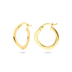 Ohrringe 21 mm 14K Gelbgold