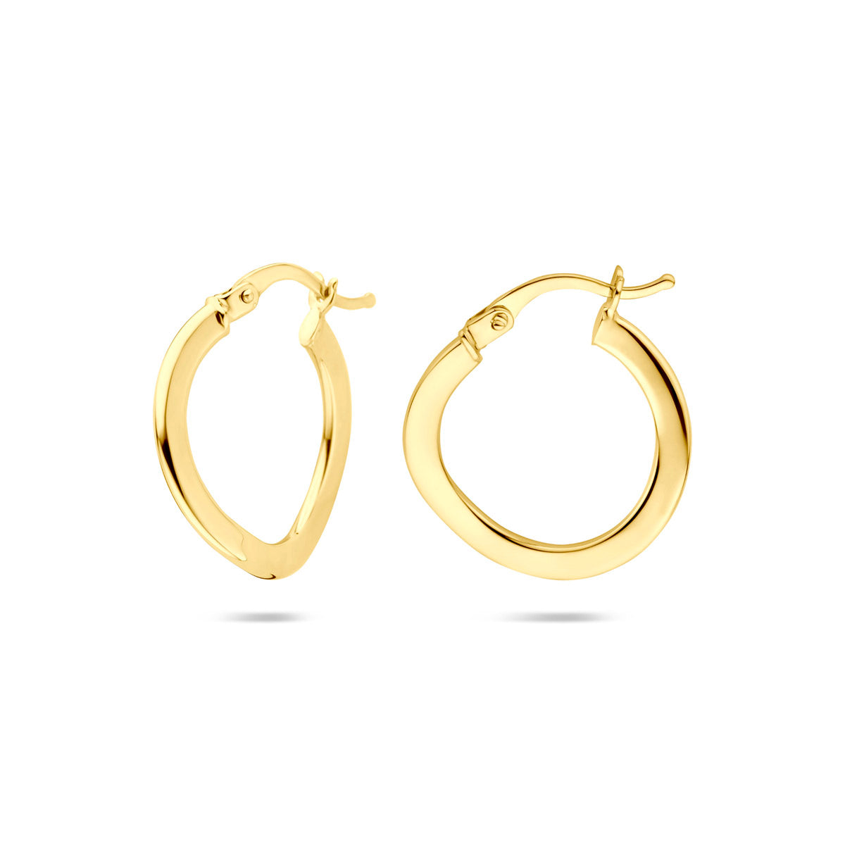 Ohrringe 21 mm 14K Gelbgold