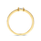 Ring Zirkonia 14K Gelbgold