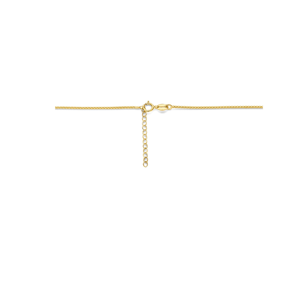collier 1,2 mm 42 + 3 cm 14K geelgoud