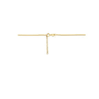 collier 1,2 mm 42 + 3 cm 14K geelgoud