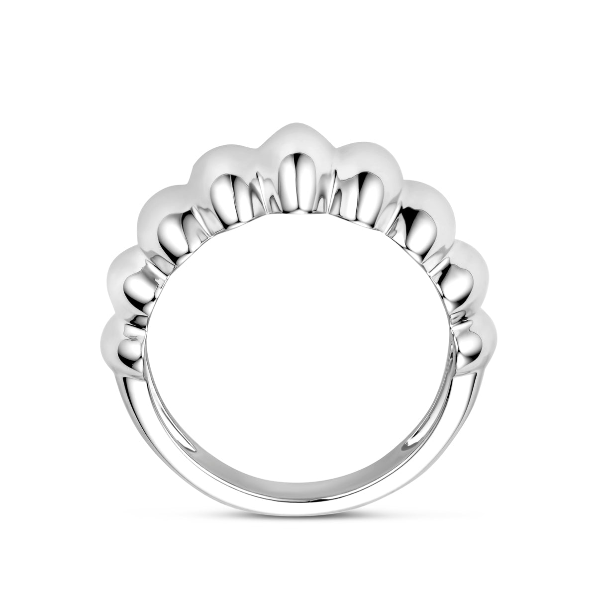 ring balloon zilver gerhodineerd
