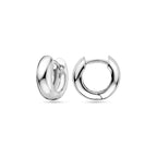 klapoorringen 13,5 mm zilver gerhodineerd