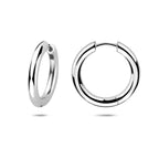 klapoorringen 20,5 mm zilver gerhodineerd