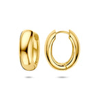 klapoorringen 20 mm 1 micron zilver verguld (geel)