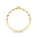 Ring Zirkonia 14K Gelbgold