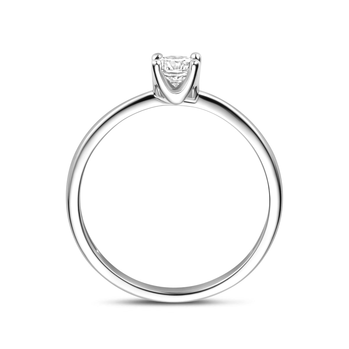 Ring Zirkonia Silber rhodiniert