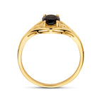 ring onyx 14K geelgoud