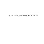 Halskette 7,0 mm 45 cm Poly / mattsilber rhodiniert