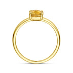 ring citrien 14K geelgoud