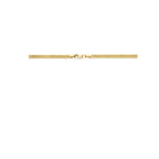 collier massief 3 mm 45 cm silgold (geel met zilverkern)
