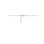 Halskette Feder 40,5 + 3 cm Silber rhodiniert