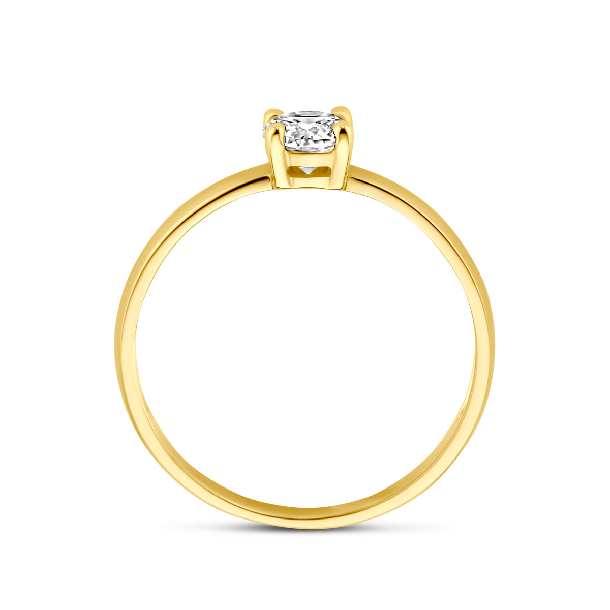 Ring Zirkonia 14K Gelbgold