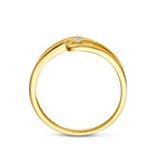 ring zirkonia 14K geelgoud
